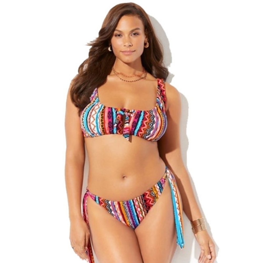 2X HP. Ashley Graham X Swimsuit For All Vida Bikini